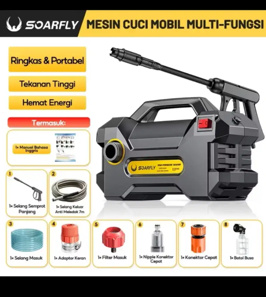 Dijual jet cleaner Soarfly - mesin steam cuci motor dan mobil 700 watt