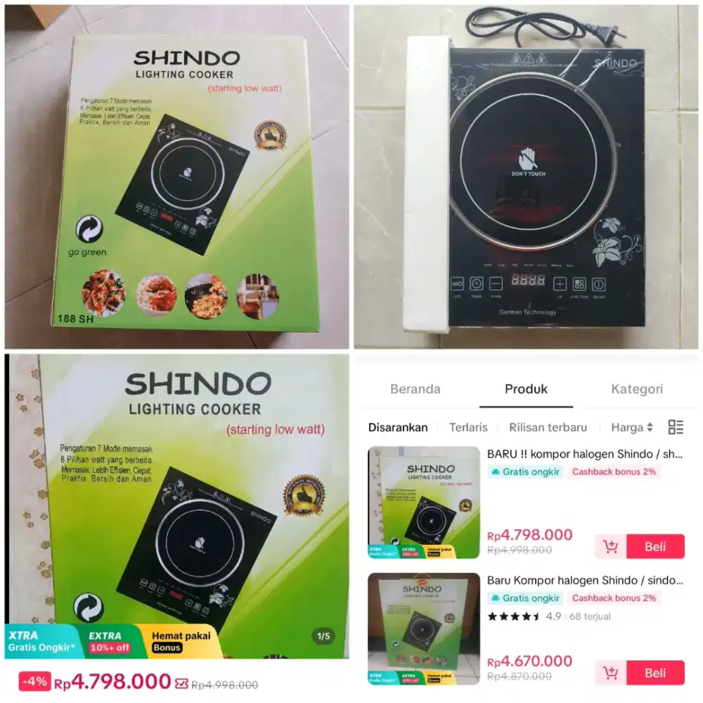 KOMPOR LISTRIK/HALOGEN SHINDO