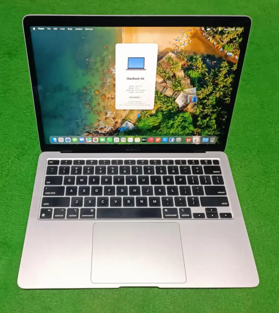 Apple MacBook Air M1 2020 M1 8/256 GB Silver Murah