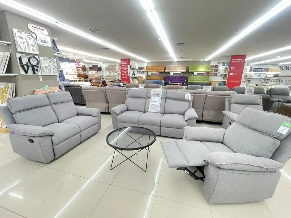 Sofa Set Neo Lorry Recliner Grey