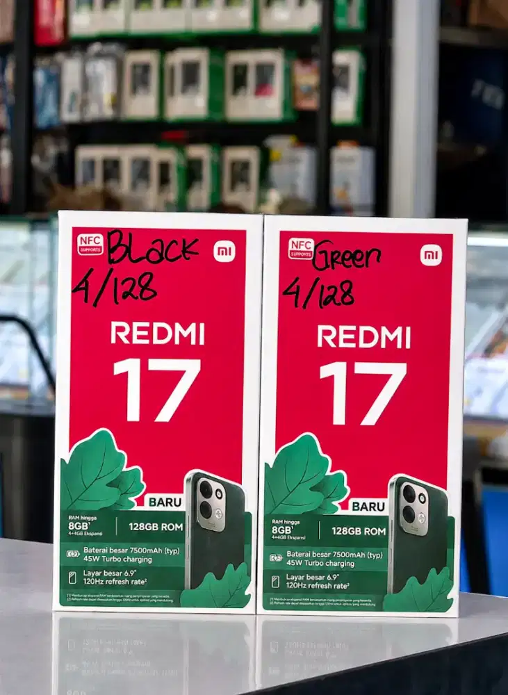 REDMI 17 4/128GB (New)*Bisa Cod/Diantar, Fastrespon WA