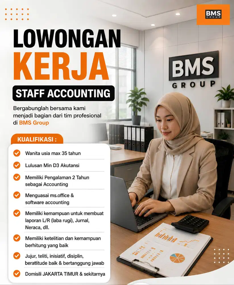 LOWONGAN KERJA STAFF ACCOUNTING