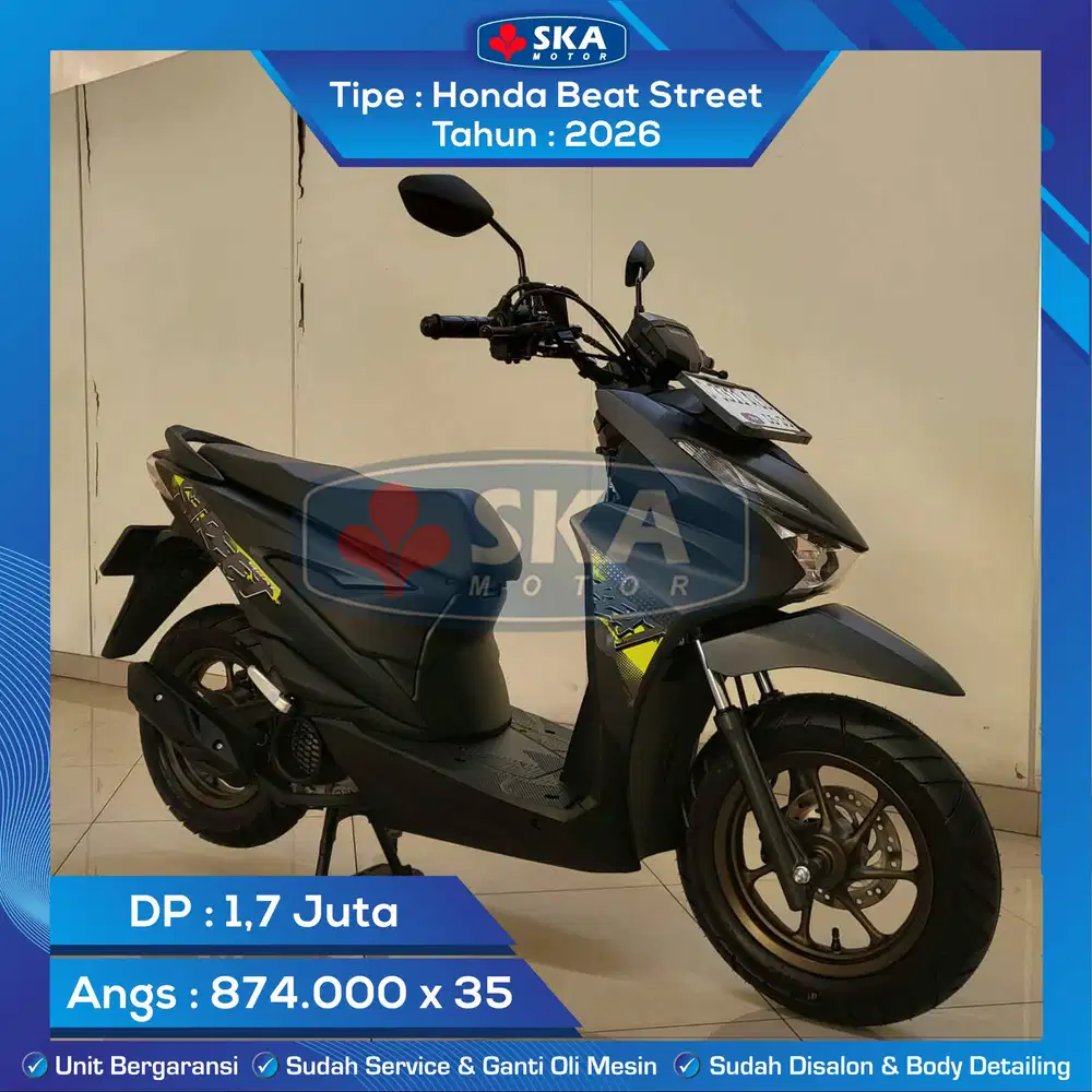 KM BARU 22 Honda All New Beat Street Tahun 2026
