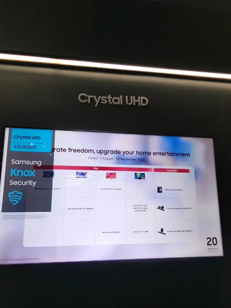 SAMSUNG CRYSTAL UHD 43U8000FKXXD