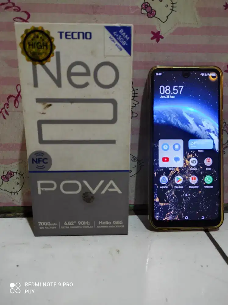 Tecno Pova Neo 2 4/64 Fullset Ori