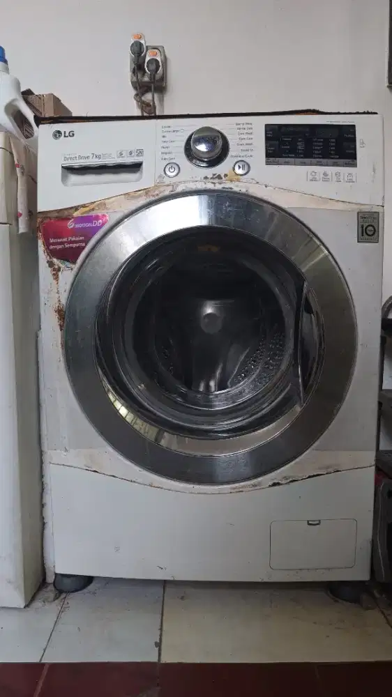 Mesin Cuci LG Front Loading Rusak Modul (Tabung Mulus, Cocok Kanibal)