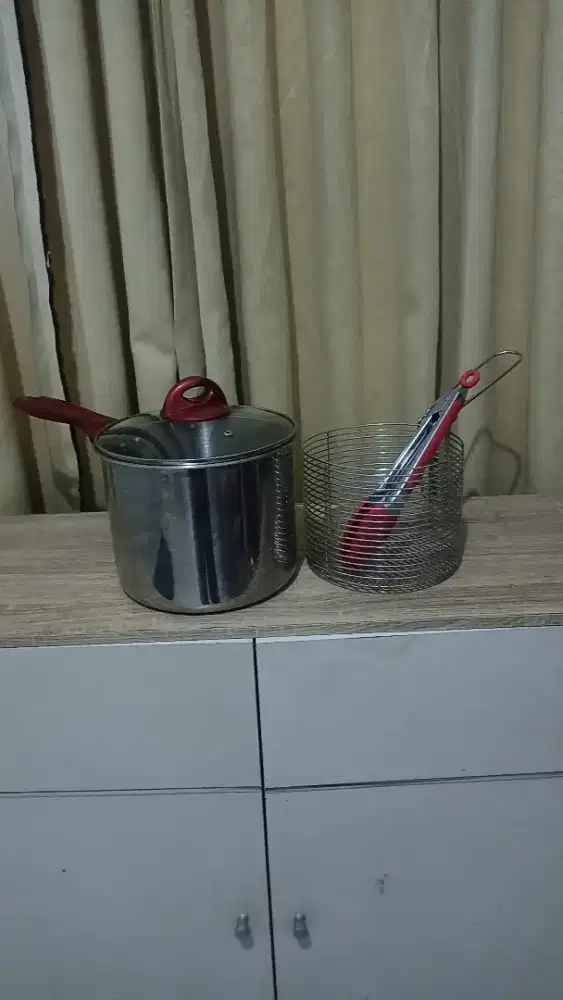 Supra deep fryer 20cm - Panci Penggorengan Manual Stainless steel