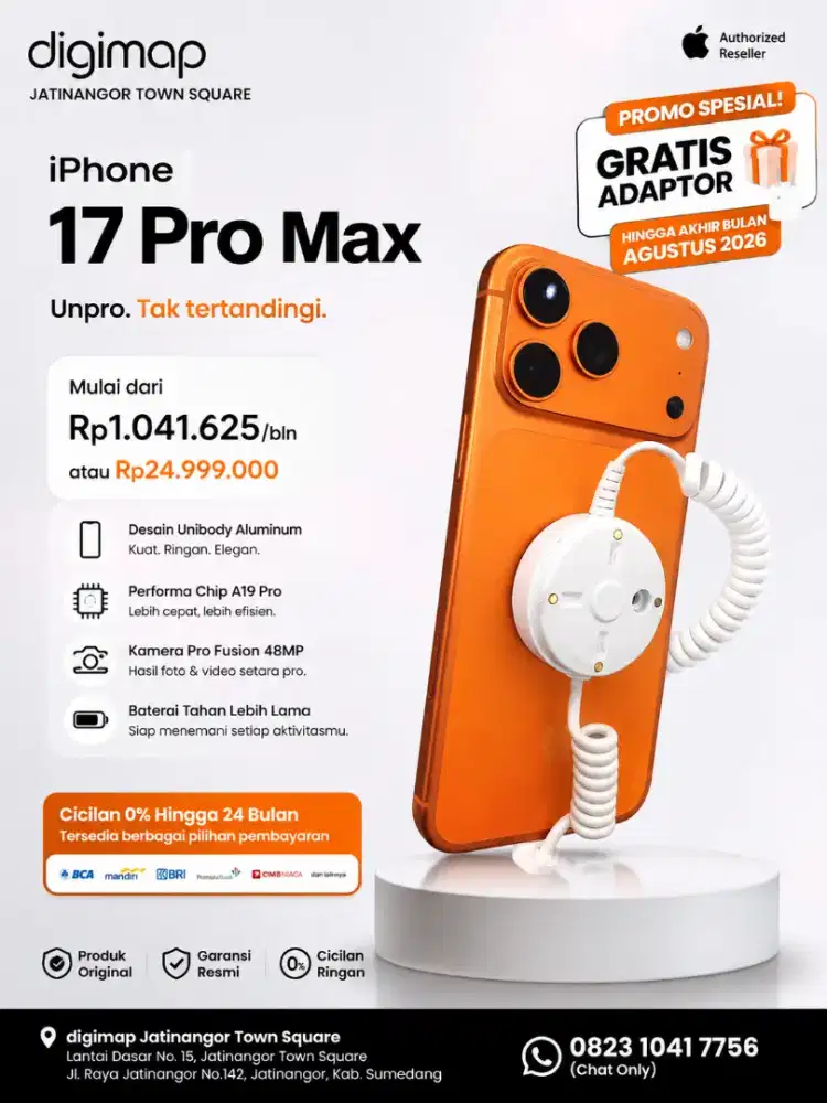 PROMO SPESIAL iPhone 17 Pro Max!