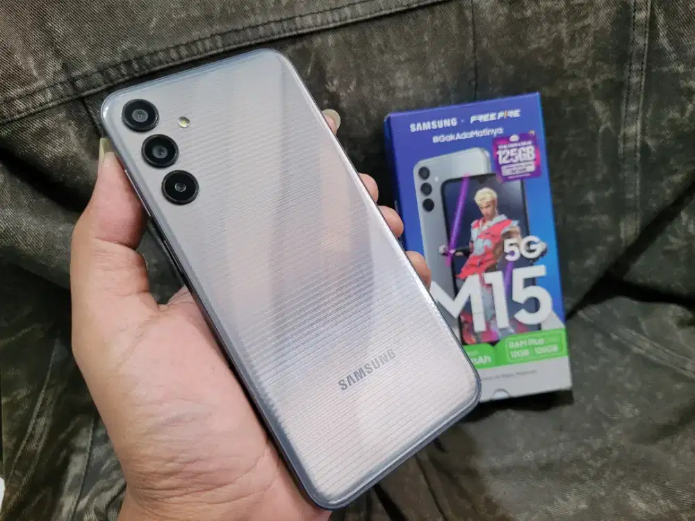 Samsung M15 5G ram 6/128gb Mulus fullset nominus