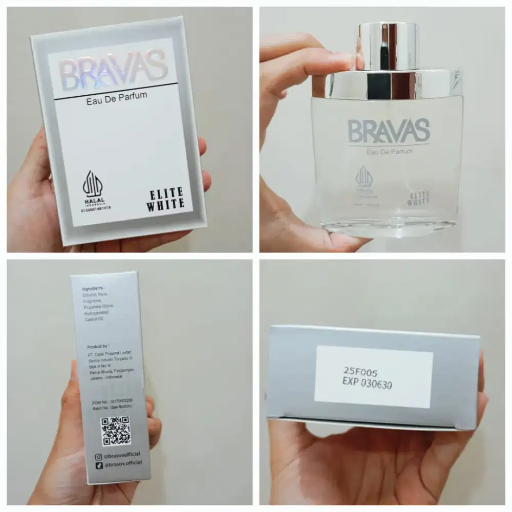 Bravas Eu de Parfum Elite White Unisex