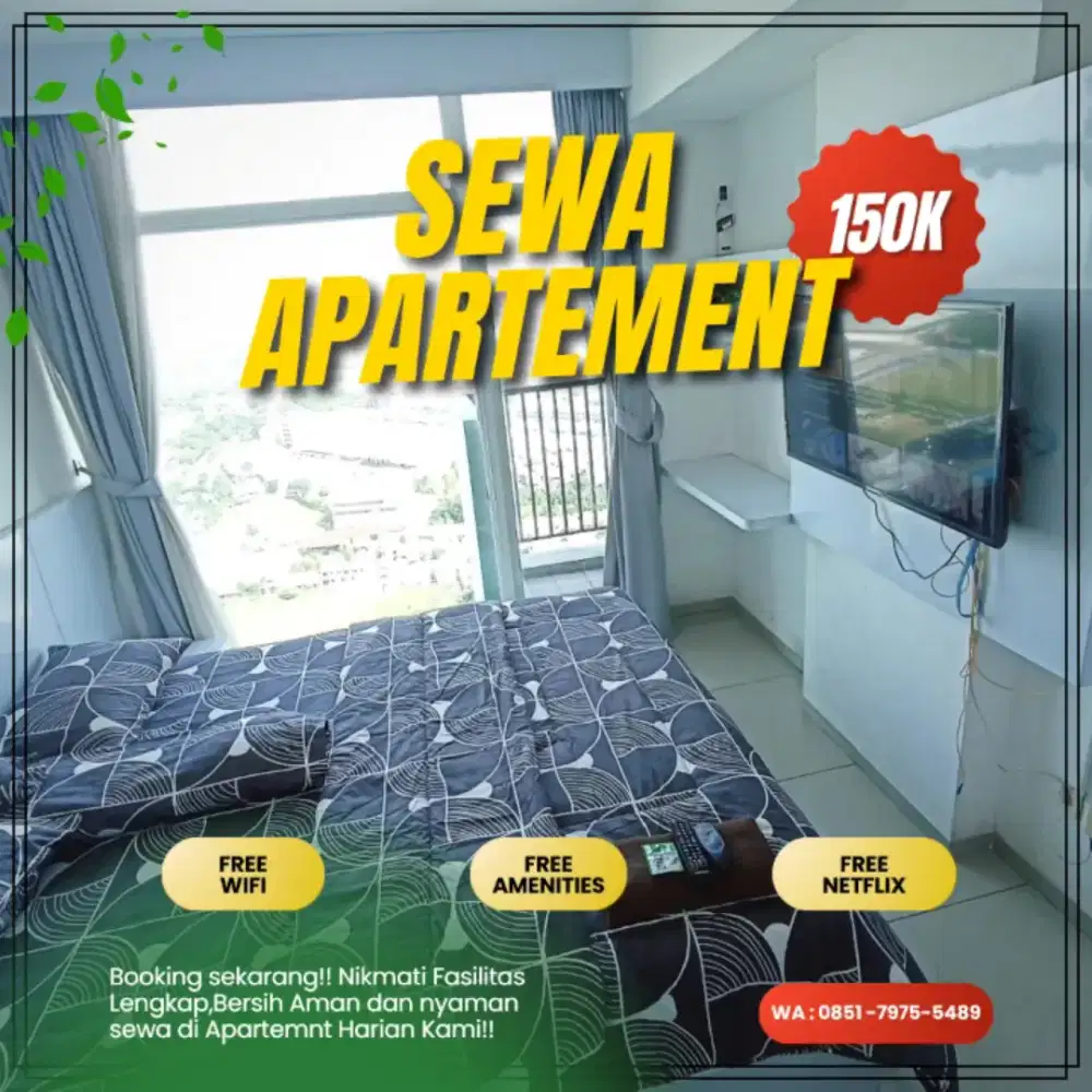 Sewa Apartemen TREEPARK CITY Tangerang Cikokol Harian/Transit Termurah