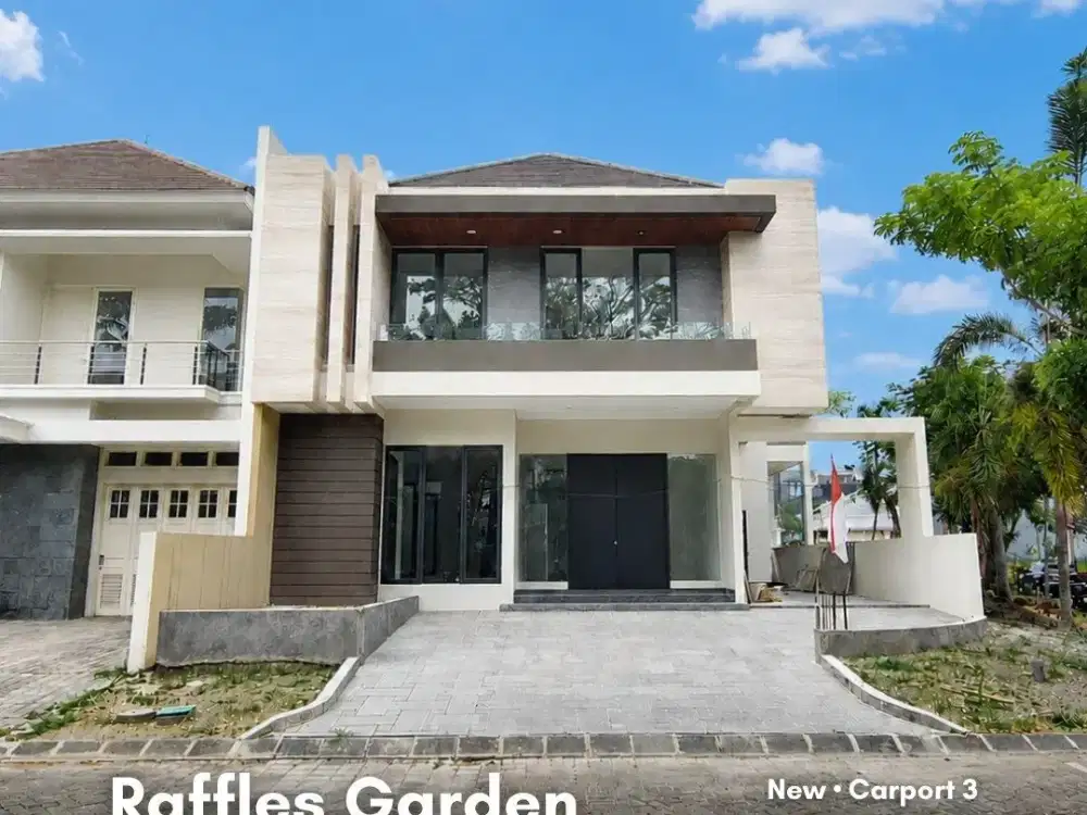 Rumah Raffles Garden, Citraland New • Carport 3 • Row 3 Mobil