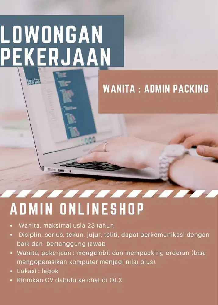 Admin packing olshop