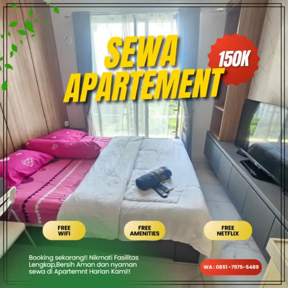 Sewa Apartemen COLLINS BOULEVARD Tangerang Harian/Transit Termurah