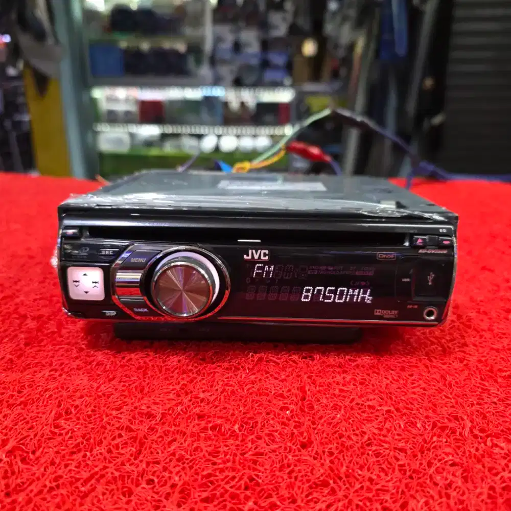 Head Unit Single Din JVC KD-DV5506 DVD USB Sudah dipasang Bluetooth