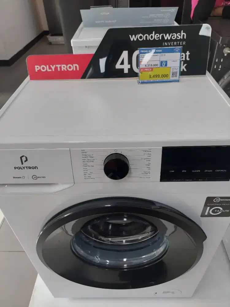Mesin Cuci Polytron WonderWash Inverter 4 KG