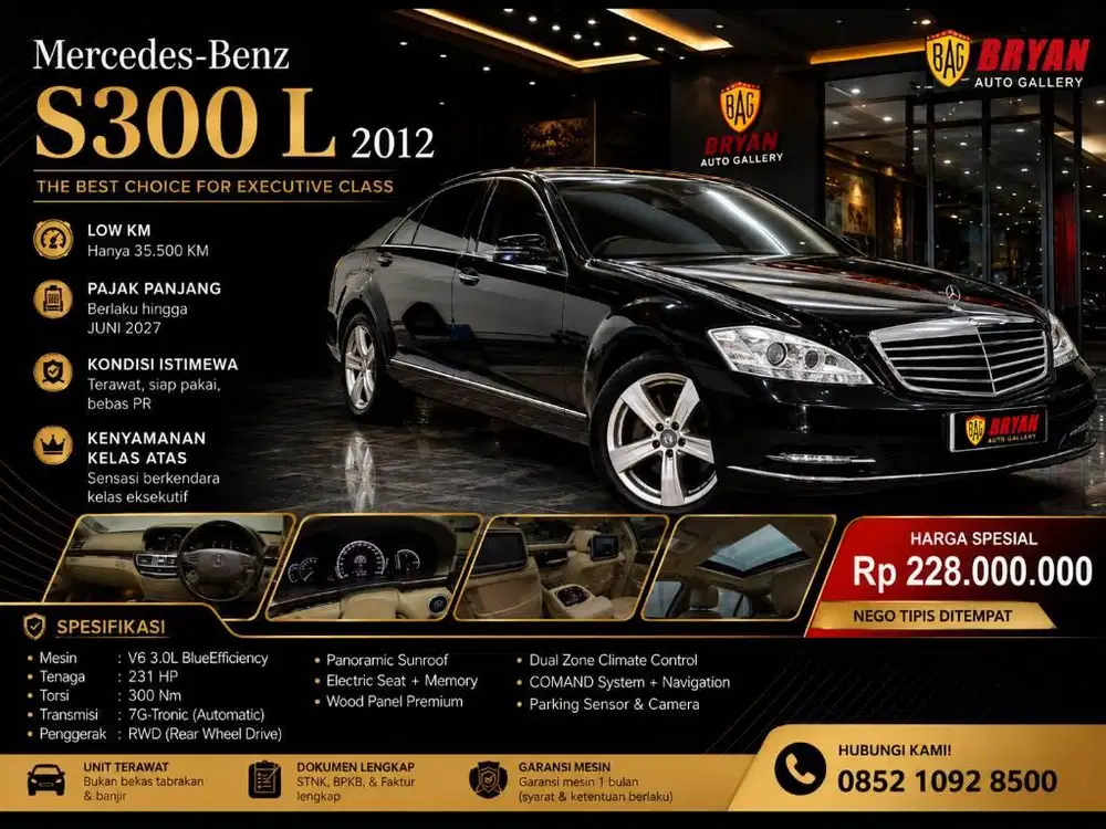 MERCEDES BENZ S300 2012 RARE ITEM KOLEKTOR KM 30K