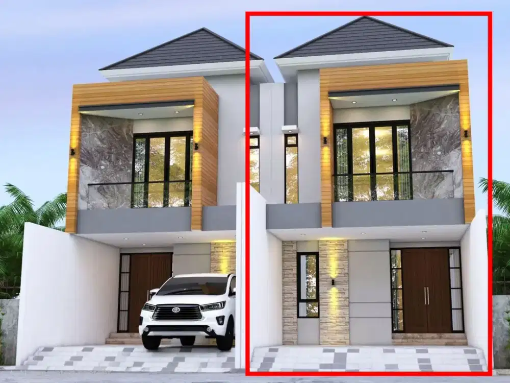 Rumah Baru On Progress 2 Lantai Kendangsari Surabaya, Free Tandon