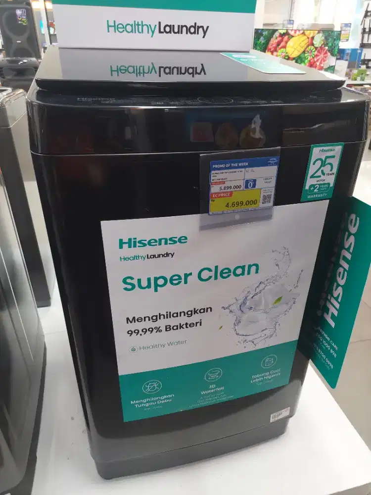 Mesin Cuci Hisense Healthy Laundry Super Clean