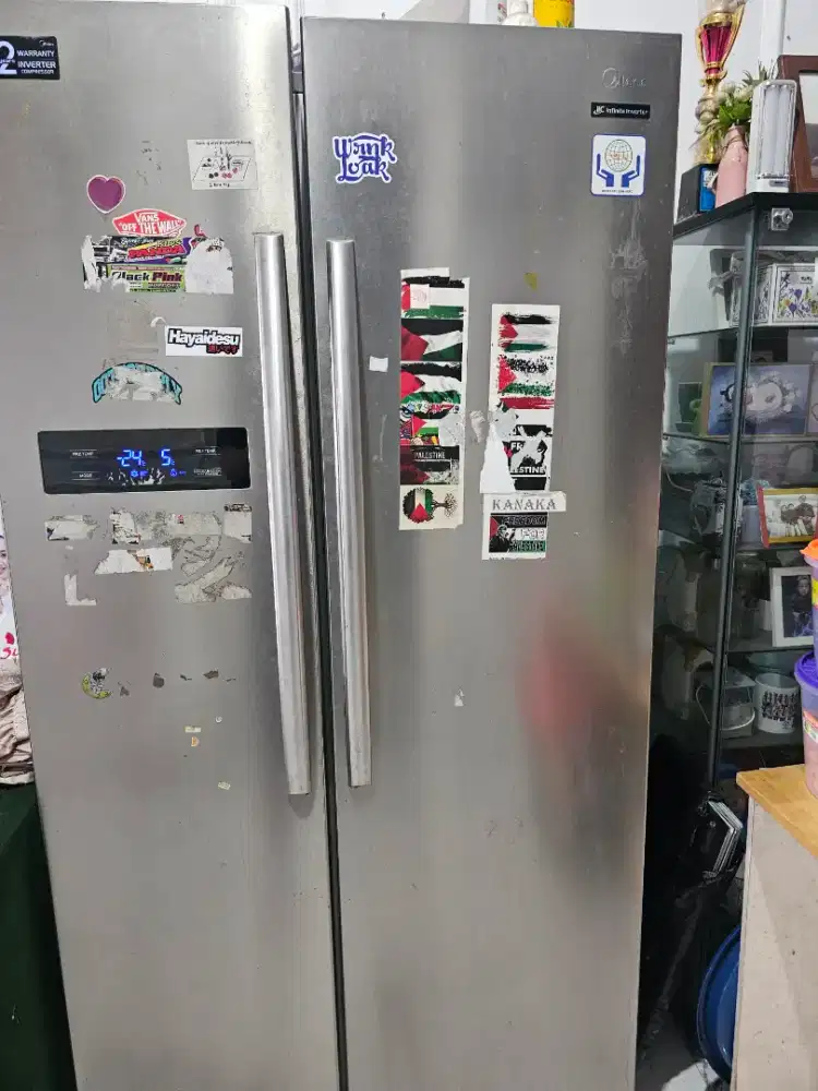Kulkas midea 2 pintu side by side