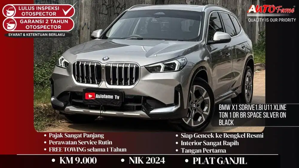 KM9RB BMW X1 sDrive1.8i U11 xLine NIK 2024 Tgn 1 Dr Br Space Silver On