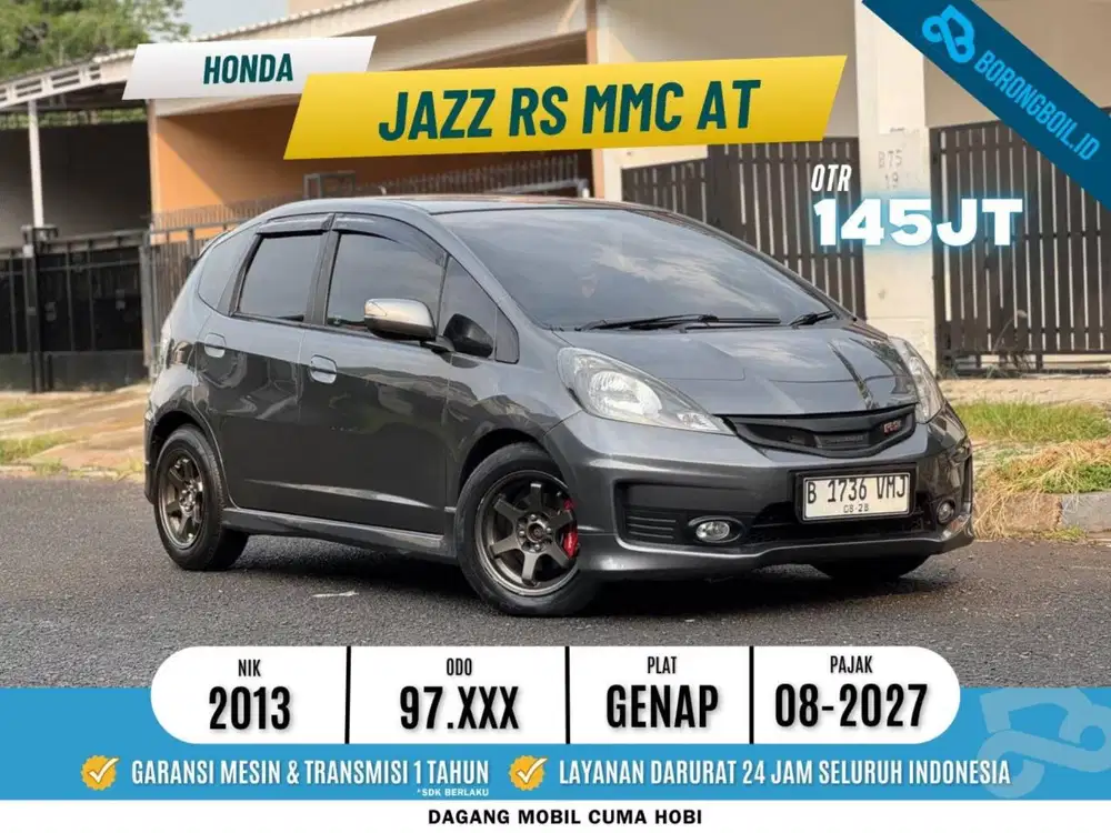 Honda Jazz RS AT 2013 Modern Steel Metallic abu yaris brio mazda2