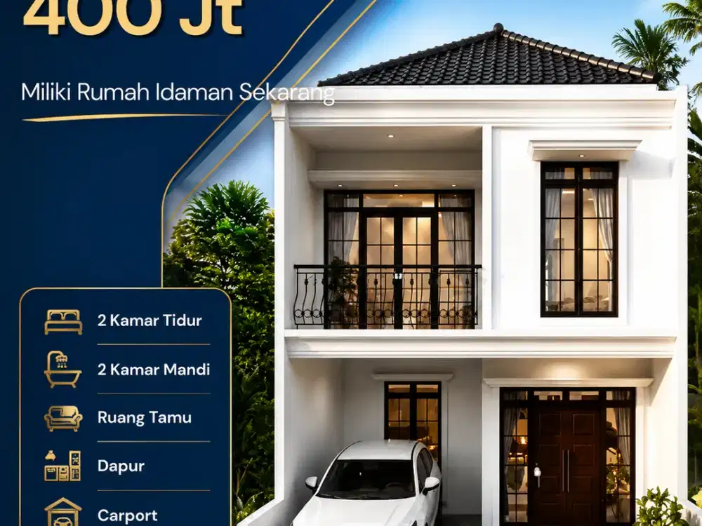 Townhouse 2 Lantai Strategis Dekat Margonda Depok Rp400 Juta