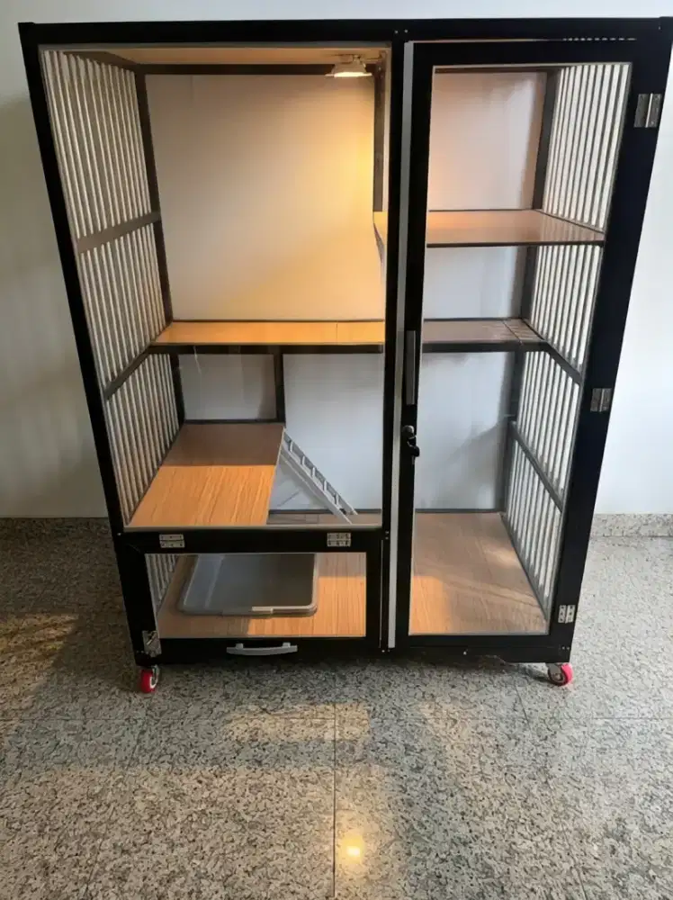 Kandang kucing baru 1 bulan pakai