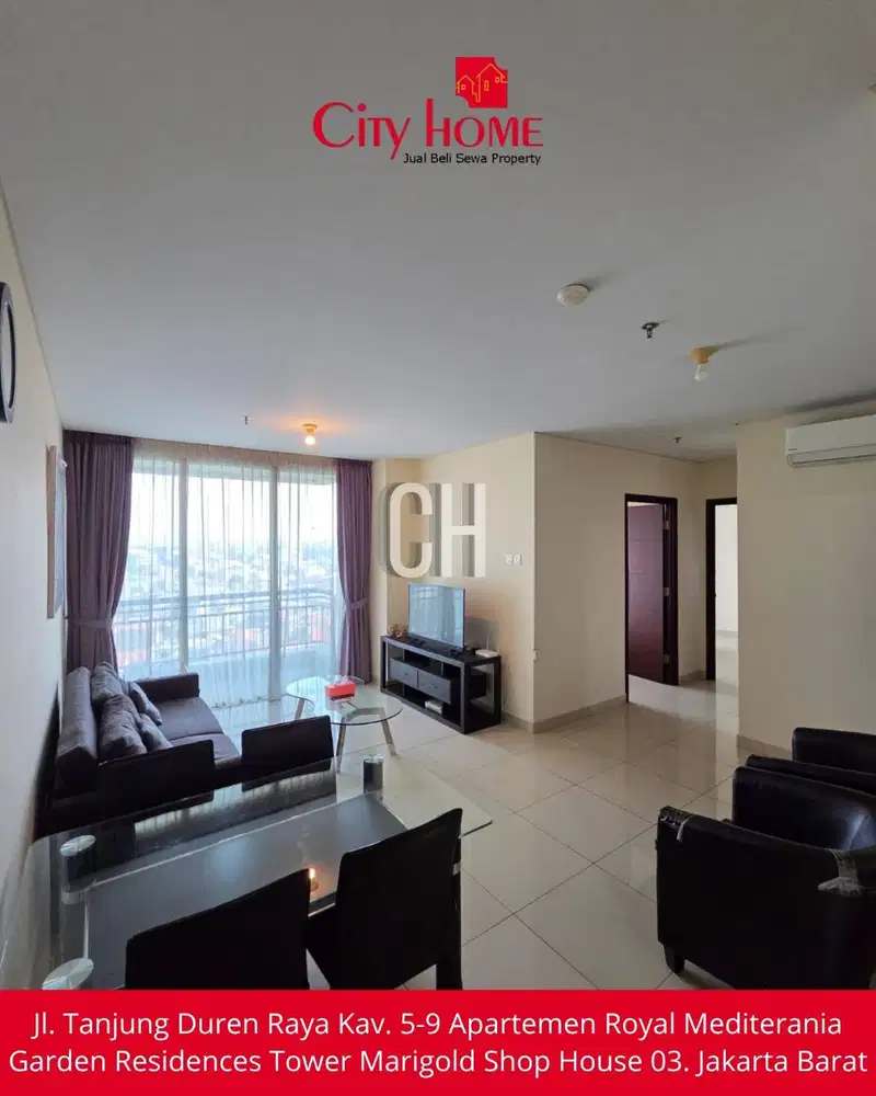Disewakan Apartemen Furnished 2+1 BR di Central Park Residences