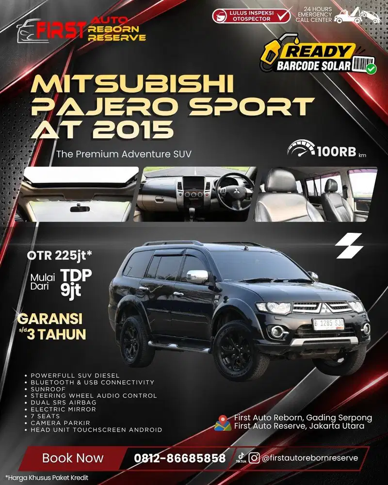 (Tdp9jt) Mitsubishi Pajero Sport Dakar at 2015