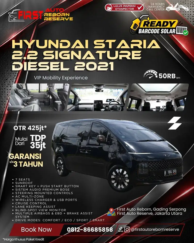 (TDP35jt) Hyundai Staria 2.2 Signature Diesel 2021