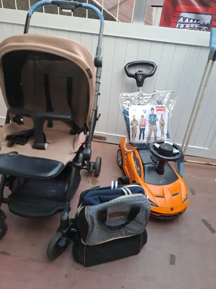 Stroler,mobil dorong,dan tas baru dan bekas