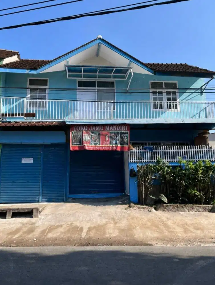 DI JUAL RUMAH 2 LANTAI + 2 RUKO, LOKASI STRATEGIS