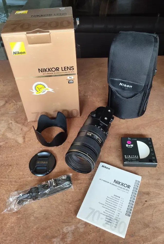 Nikon AFS 70-200mm F2.8 Lengkap Fullset ( Surabaya )