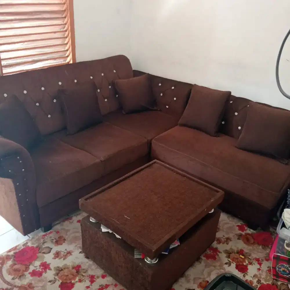 Jual sofa+speaker bluetooth