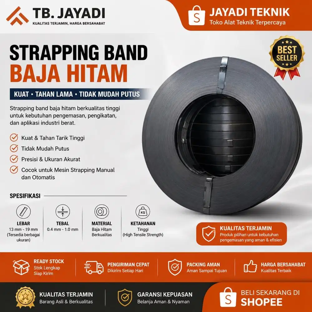 GROSIR - Band Eyzer / Sabuk Besi / Plat Strapping / Steel Strapping