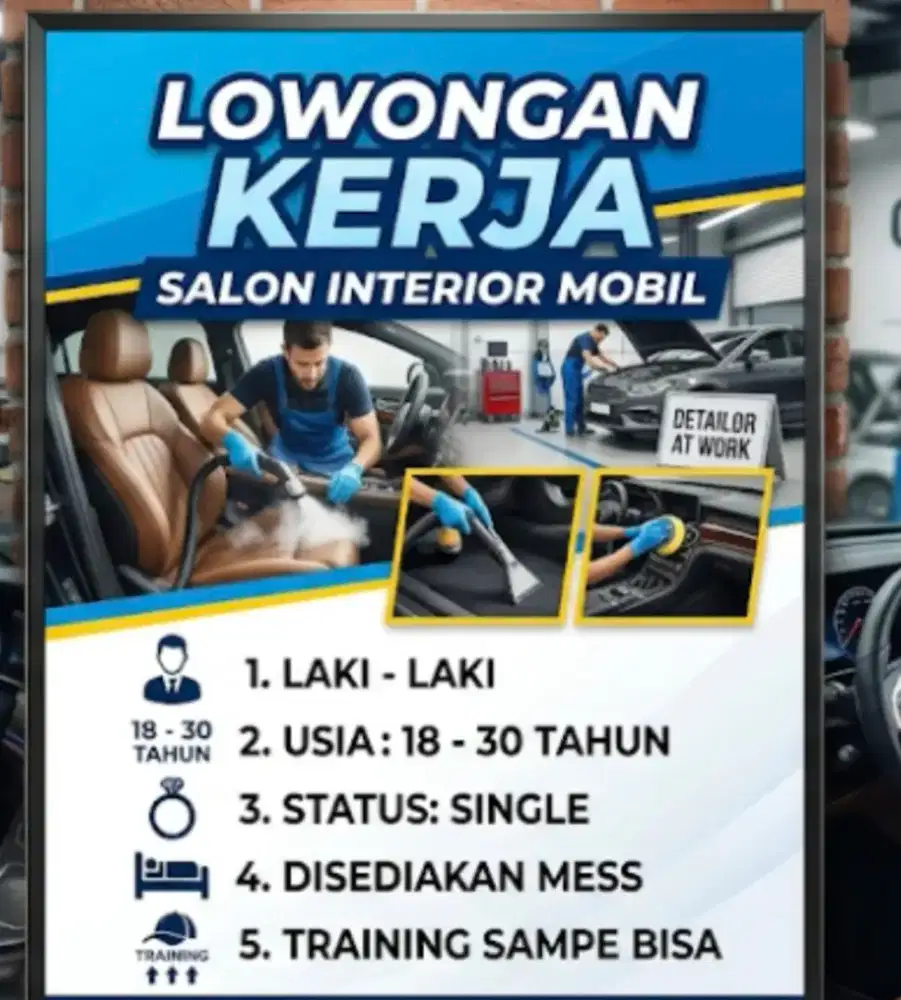 Lowongan kerja salon mobil
