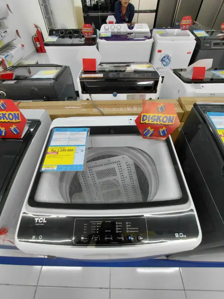Mesin Cuci TCL 9kg 450 Watt Inverter
