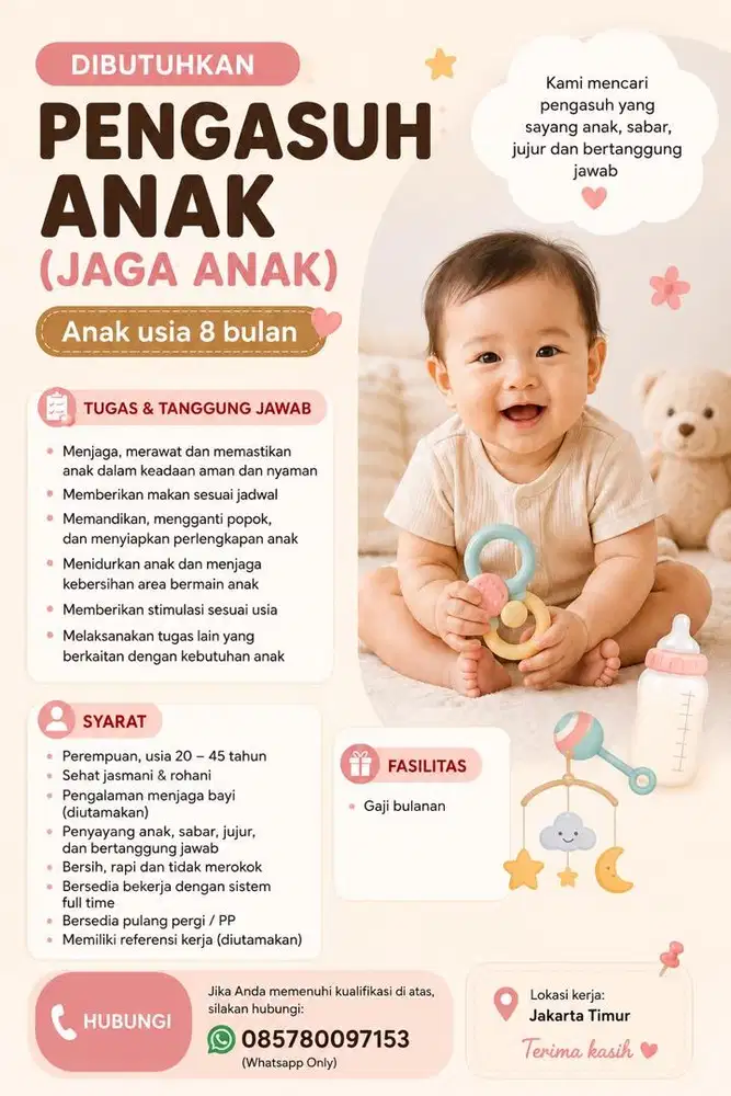 Lowongan Kerja Pengasuh Anak