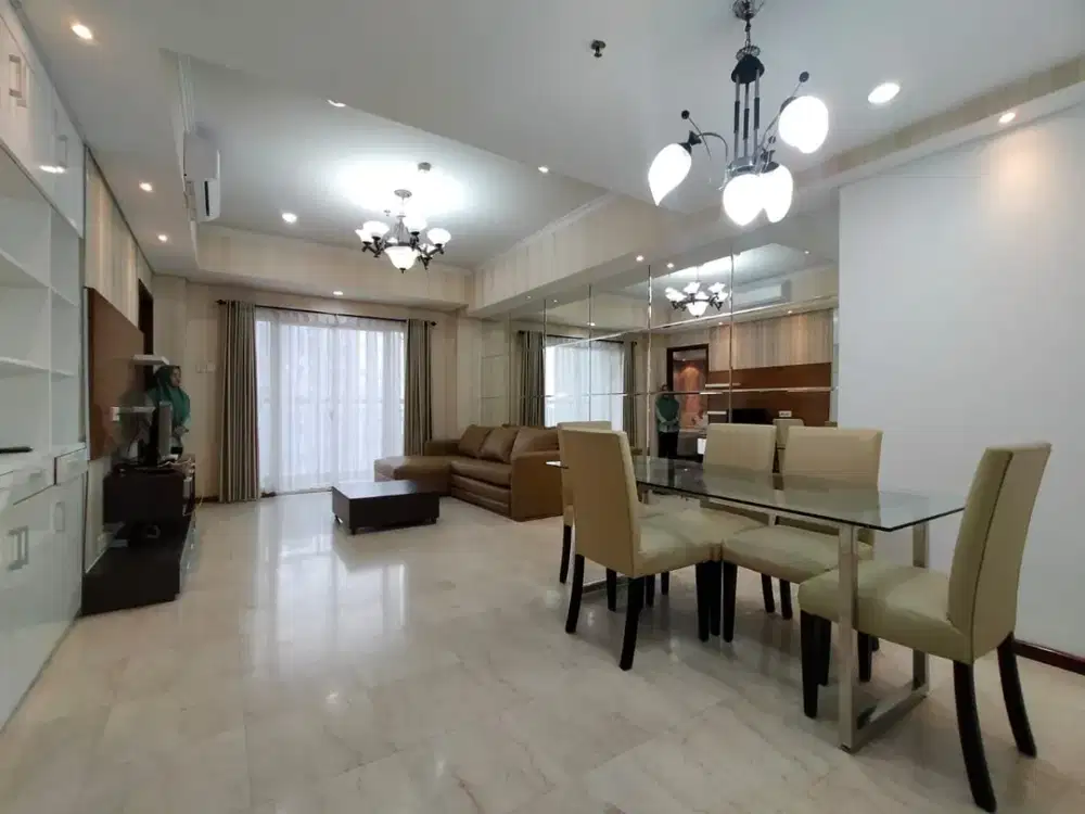 Dijual 3BR Furnish Apartemen Royal Mediterania, View Central Park