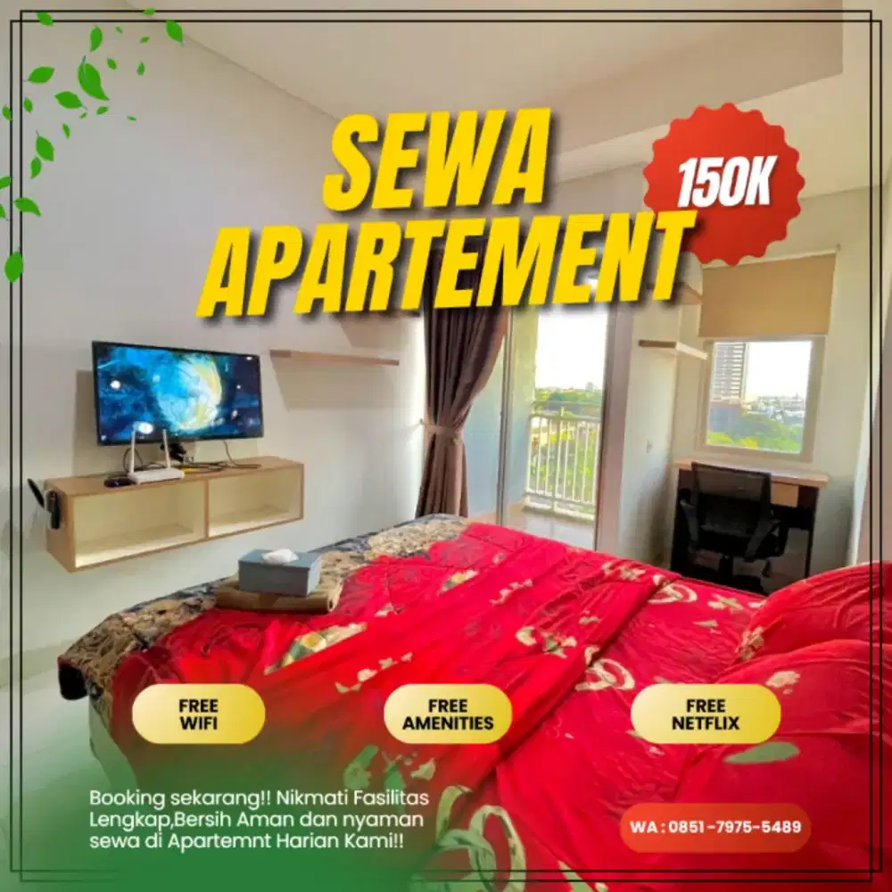 Sewa Apartemen Green Lake View Harian/Transit  Tangerang Termurah