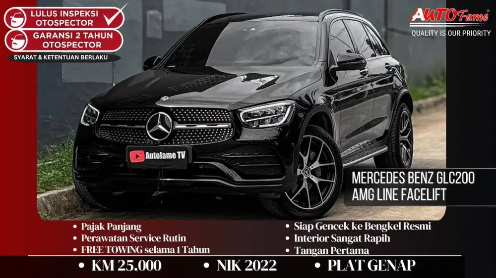 Mercedes Benz GLC200 AMG Line Facelift Black On Black NIK 2022