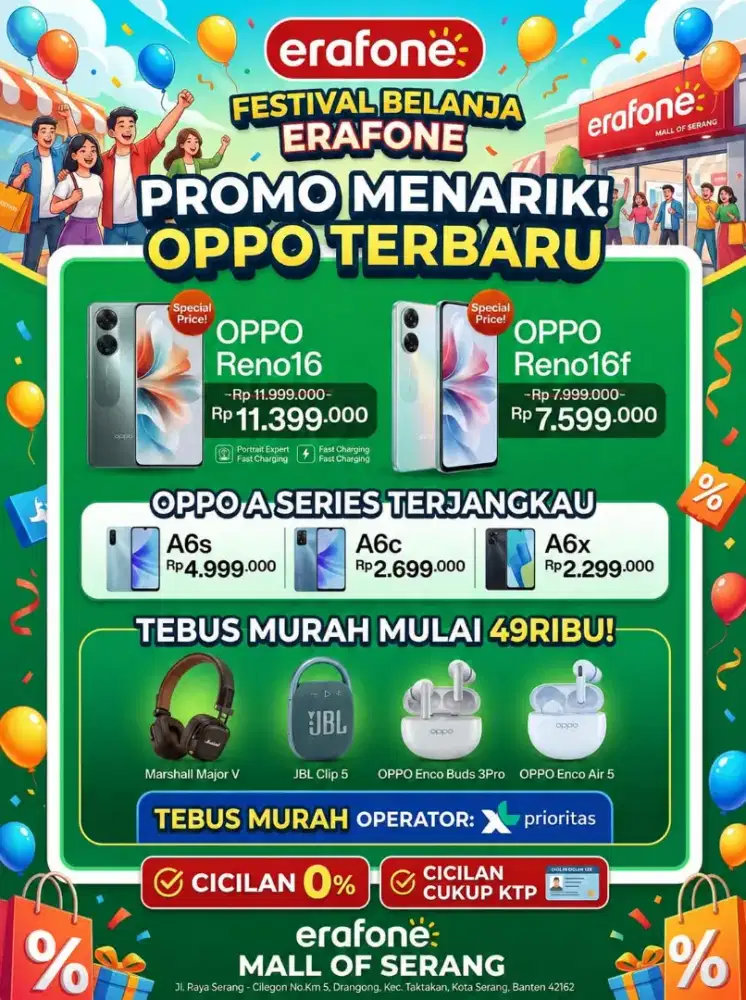 PROMI CICILAN OPPO RENO SERIES
