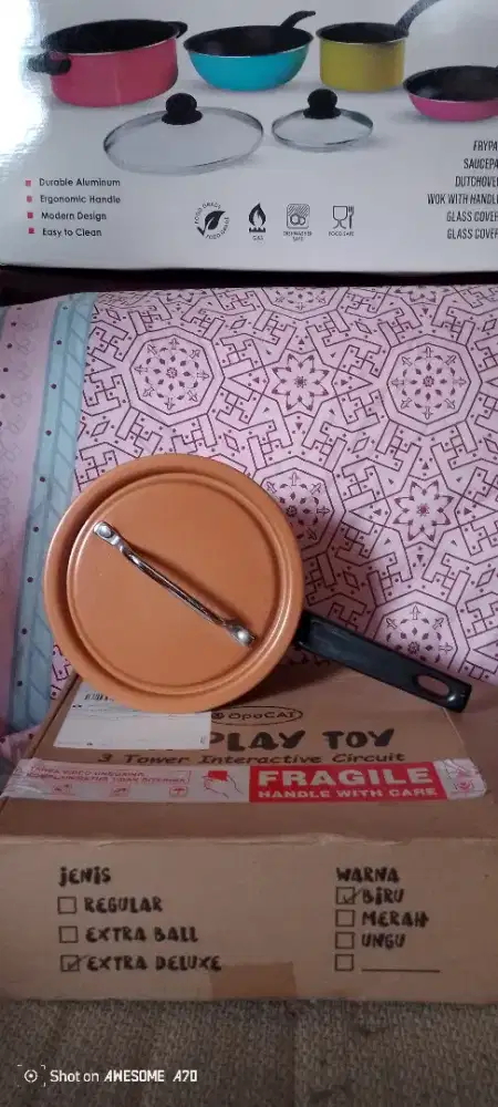 Panci Alumunium 18cm plus tutup