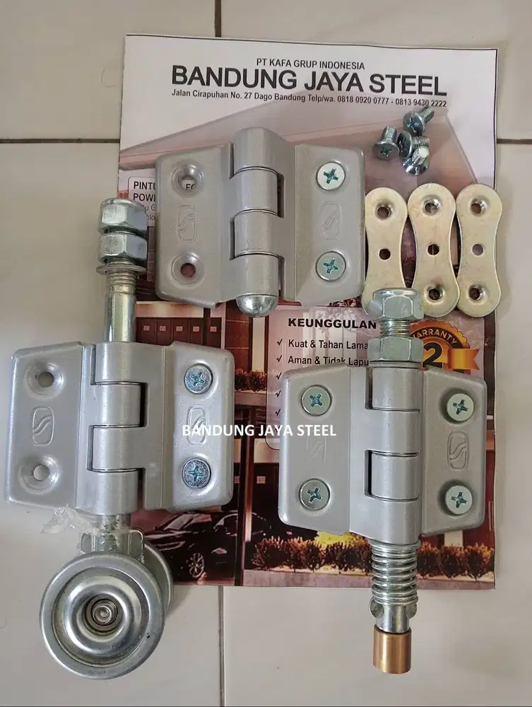 Sparepart Pintu Garasi WINA SS Lengkap - Roda Rel Engsel