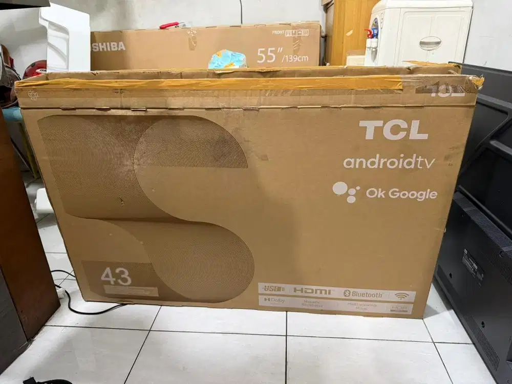 Android tv 43 inch mulus 99% like new fullset