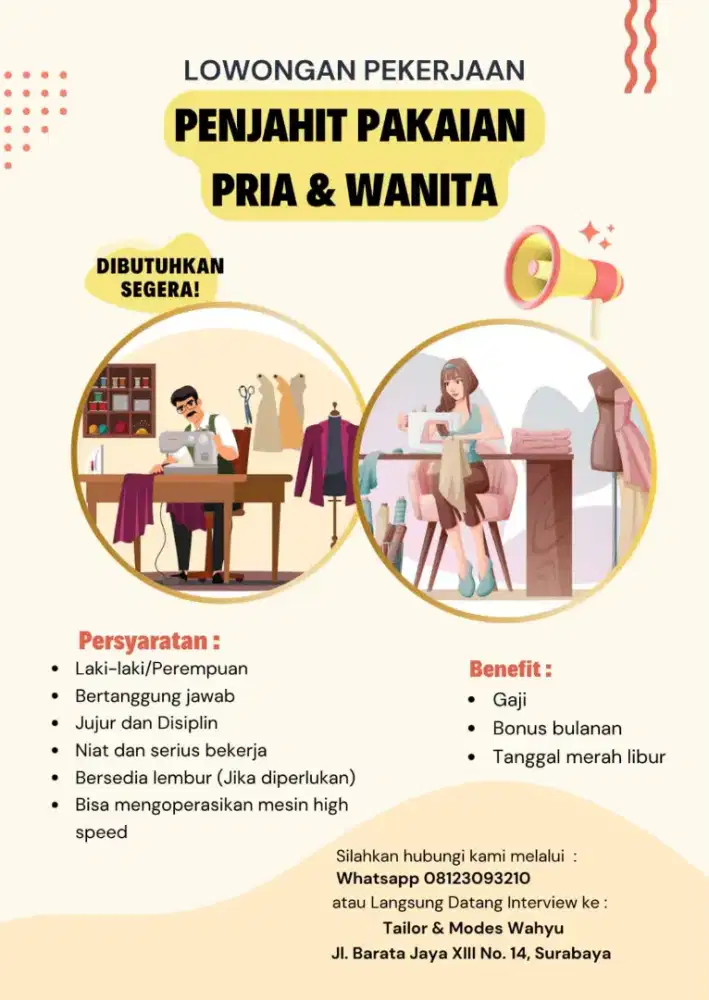 Dicari Penjahit
