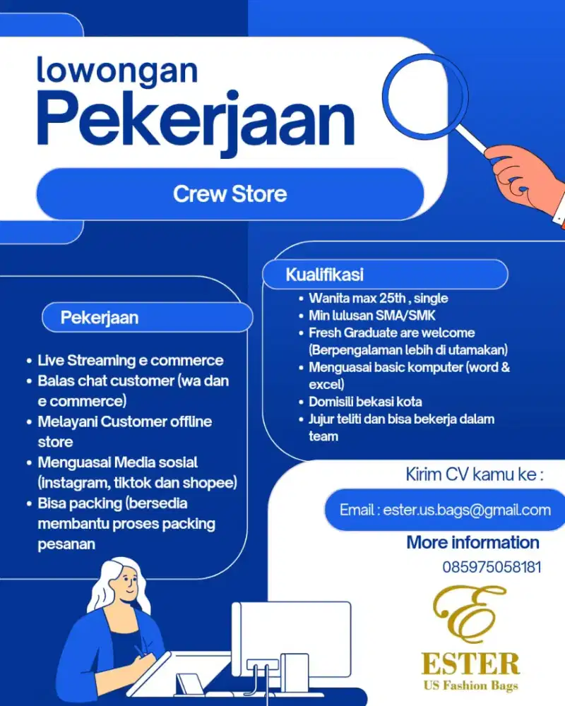 LOWONGAN KERJA CREW STORE