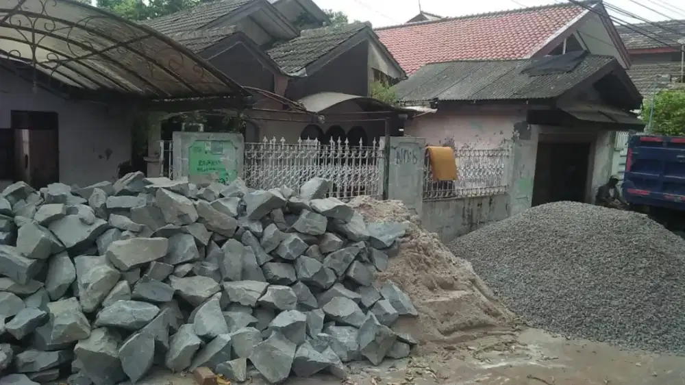 Batu makadam sirdam limestone abu batu pasir pasang