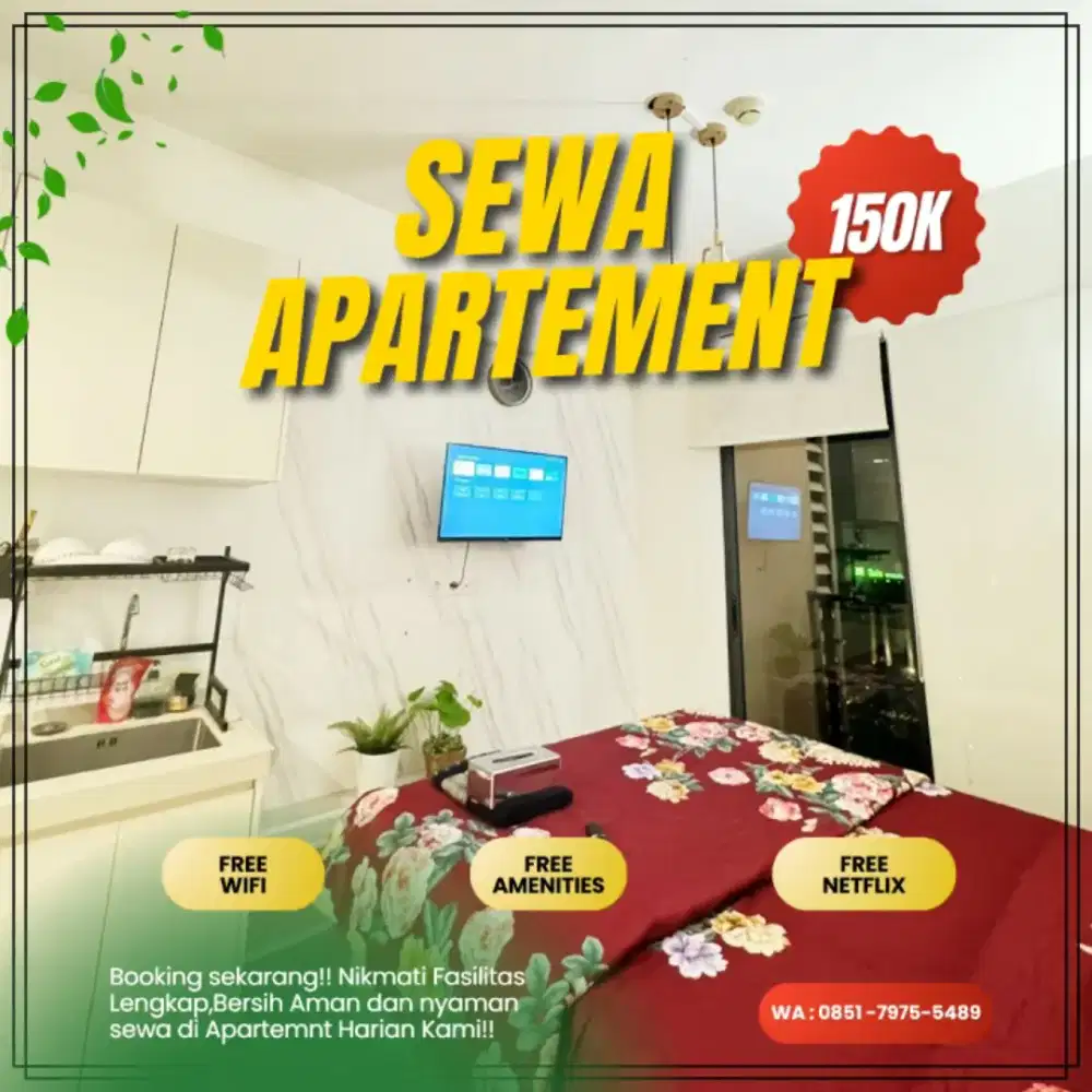Sewa Apartemen KALIBATA CITY harian/transit Jakarta Selatan termurah